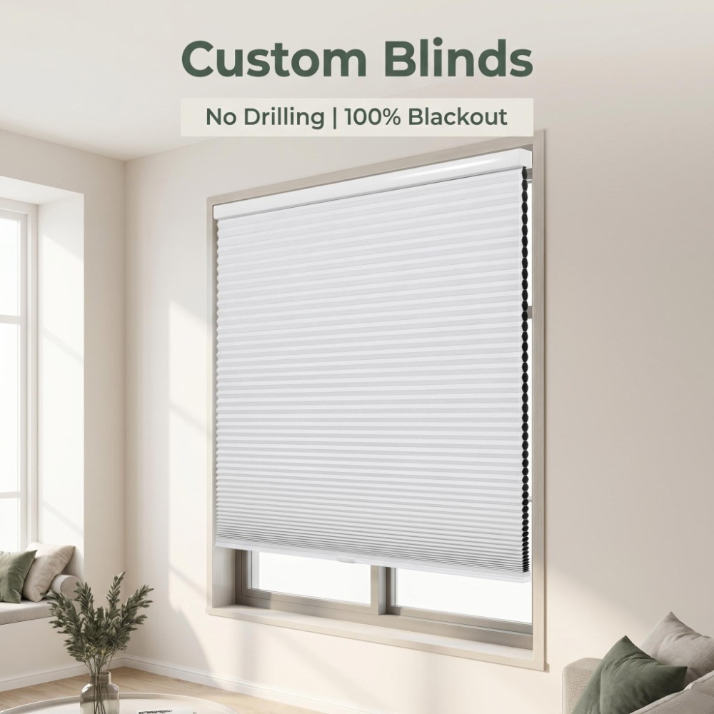 Home Decor Window Blinds - 맞춤형 허니콤 블라인드, 블랙아웃 셀룰러 쉐이드,