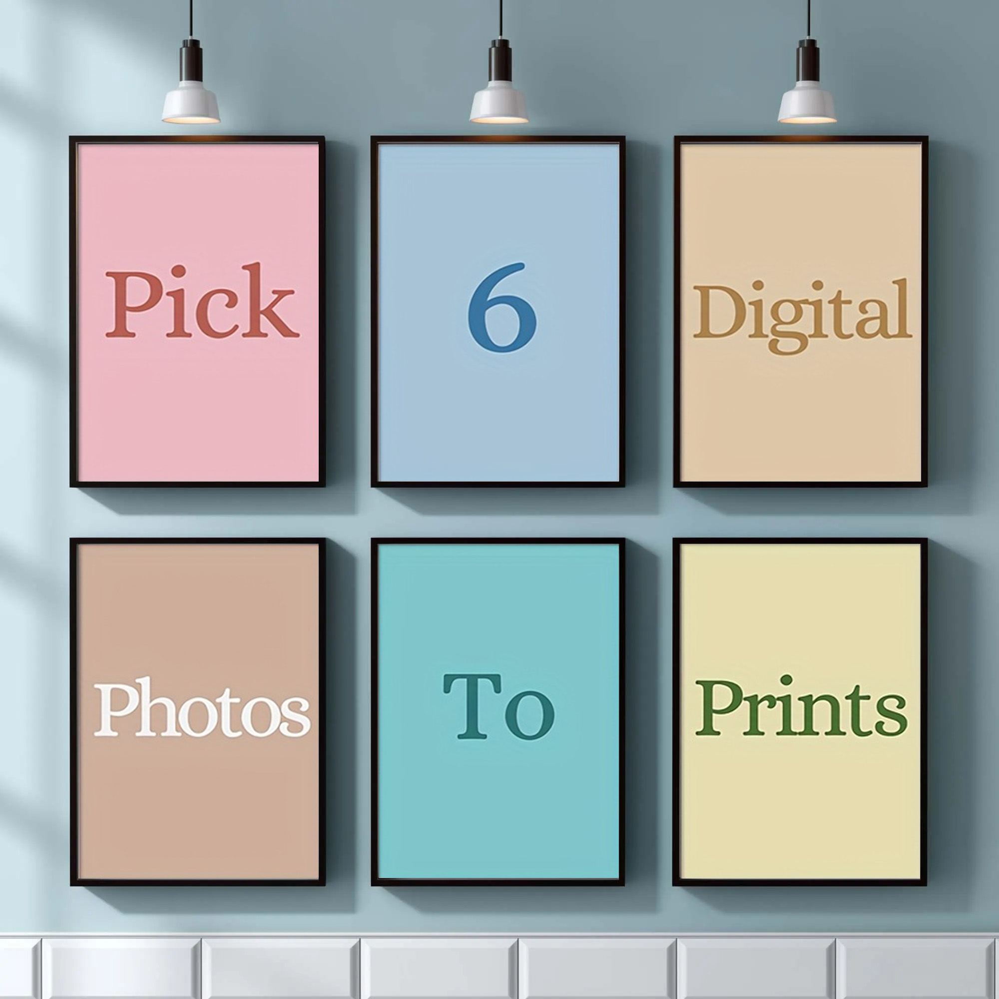Home Decor Foto - 4/5/6pcs 맞춤형 캔버스 인쇄 개인화 된
