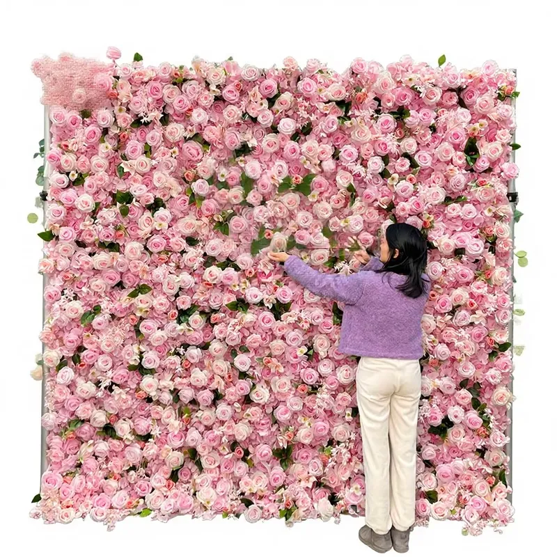Home Decor Wall Panels - 선웨딩 실크 인조 꽃벽 맞춤형 웨딩