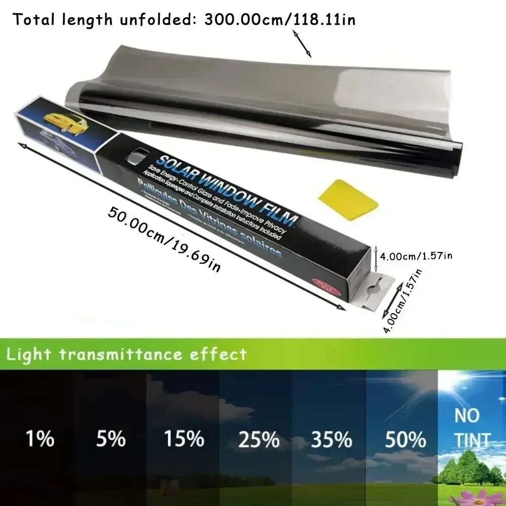 Home Decor Window Blinds - 3Mx50CM VLT 검은 자동차 창 포일