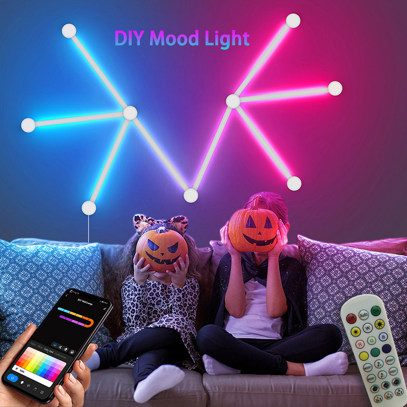 Home Decor Rustic - 스마트 RGB 벽등, 블루투스 앱 연결