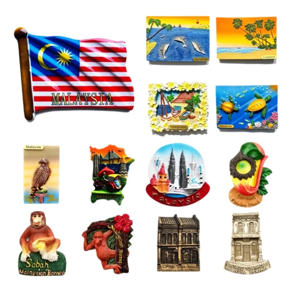 Home Decor Malaysia - 말레이시아 3D 냉장고 자석, 쿠알라룸푸르 트윈