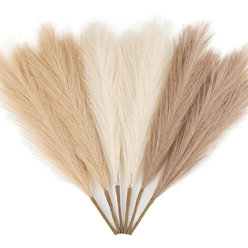 Pampas Grass Decor - 5/10Pcs 55CM 인공 팜파스 그래스 장식