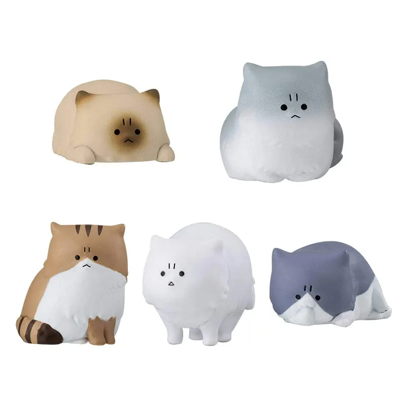 Home Decor Cat - 반다이 가샤폰 화난 고양이 피규어 미니
