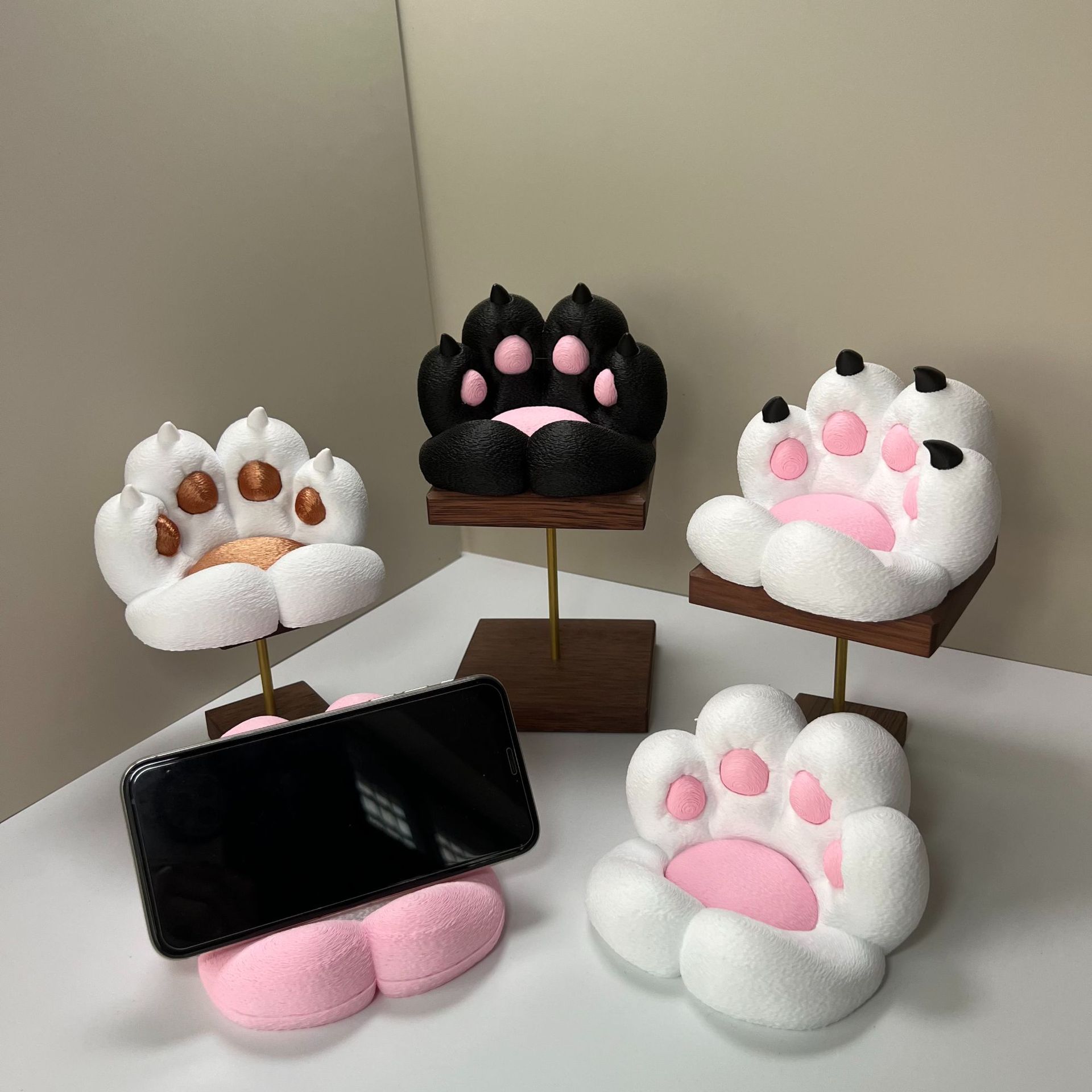 Home Decor Cat - 귀여운 고양이 발 모양의 책상 장식품,