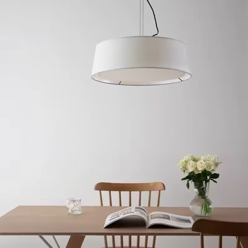 Home Decor Outlet - 와비사비 패브릭 레스토랑 LED 펜던트 조명