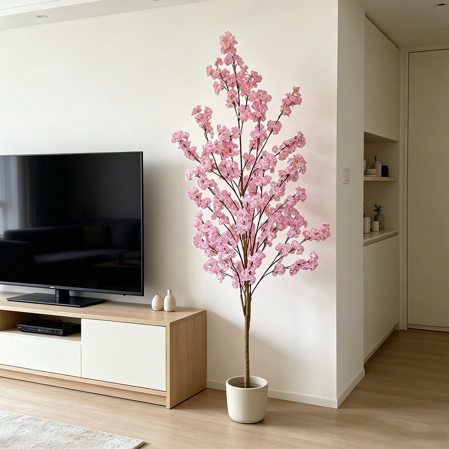 Home Decor Under 100 - 100-220cm 인조 벚꽃나무 사쿠라 나무 사실적인