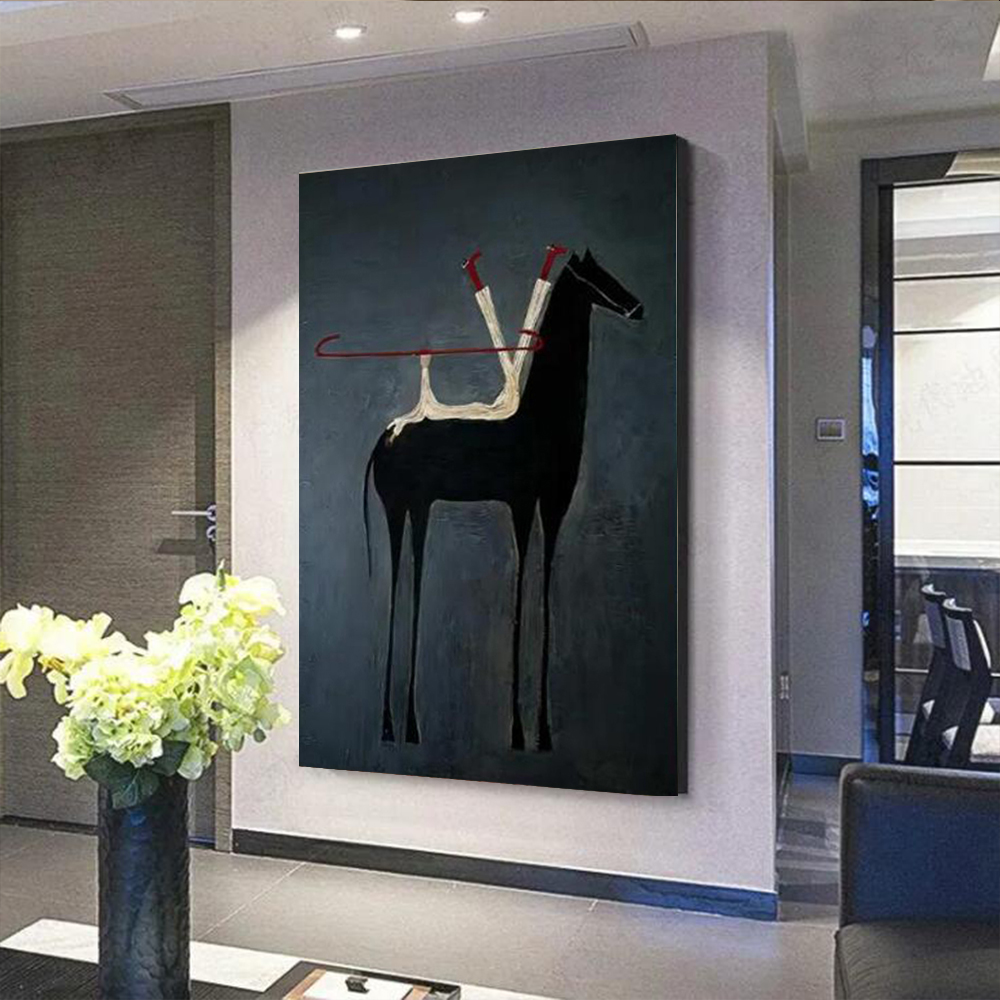 100% 수제 추상 유화 '연인을 기다리며' 대형 벽화 - Home Decor Under 100 리뷰 및 가격