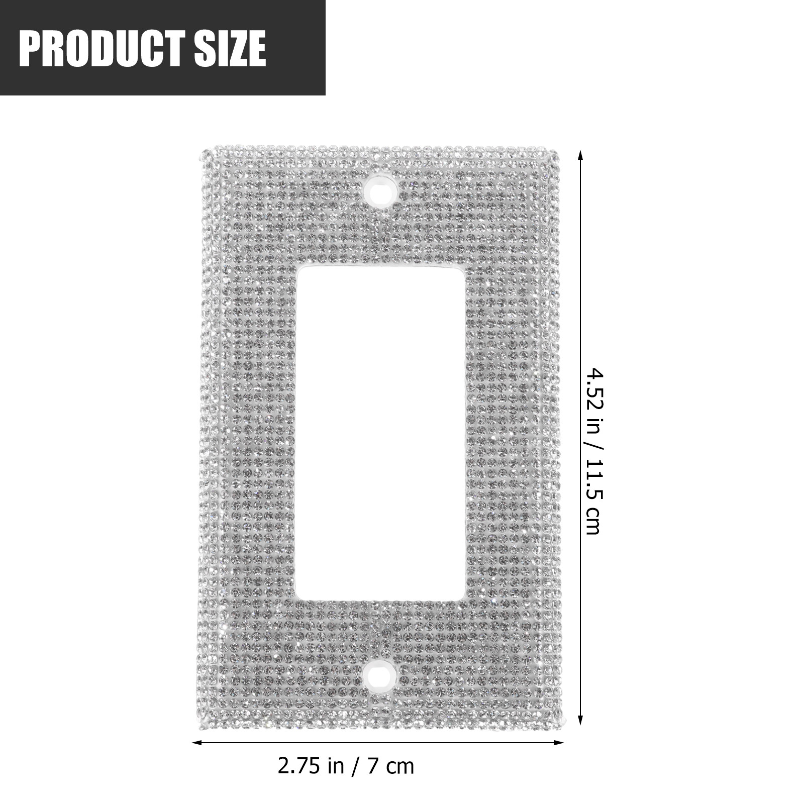 1슬롯 블링 라인스톤 조명 스위치 커버 프리미엄 PC  - Home Decor Outlet 리뷰 및 가격