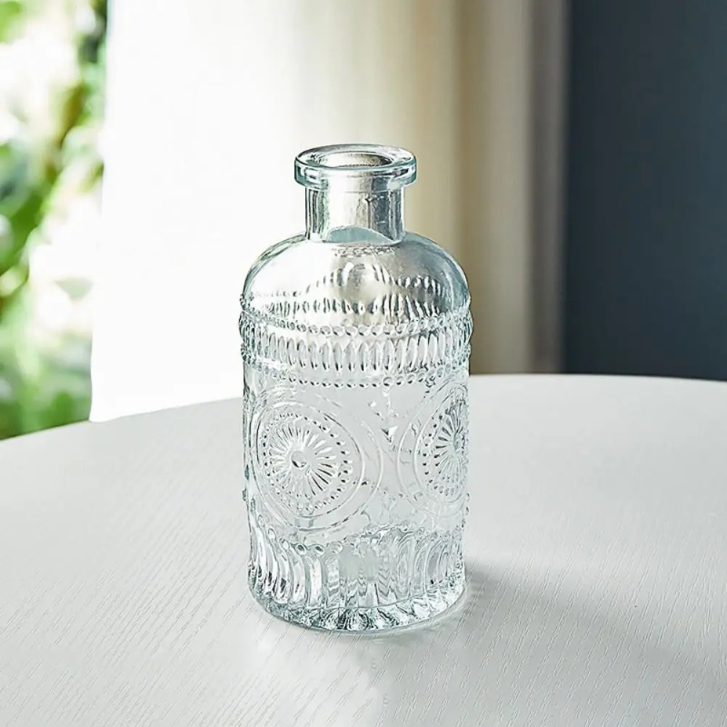 심플 빈티지 엠보싱 유리 꽃병 미니 소형 꽃병 홈 데코 - Home Decor Diy Ideas 리뷰 및 가격