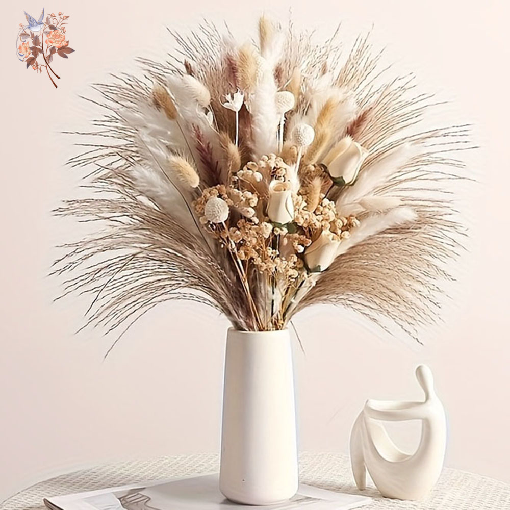 80개 인조 드라이플라워 부케, 인테리어 홈 테이블 장 - Pampas Grass Decor 리뷰 및 가격