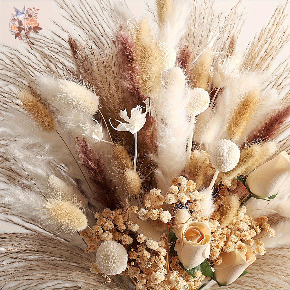 80개 인조 드라이플라워 부케, 인테리어 홈 테이블 장 - Pampas Grass Decor 리뷰 및 가격