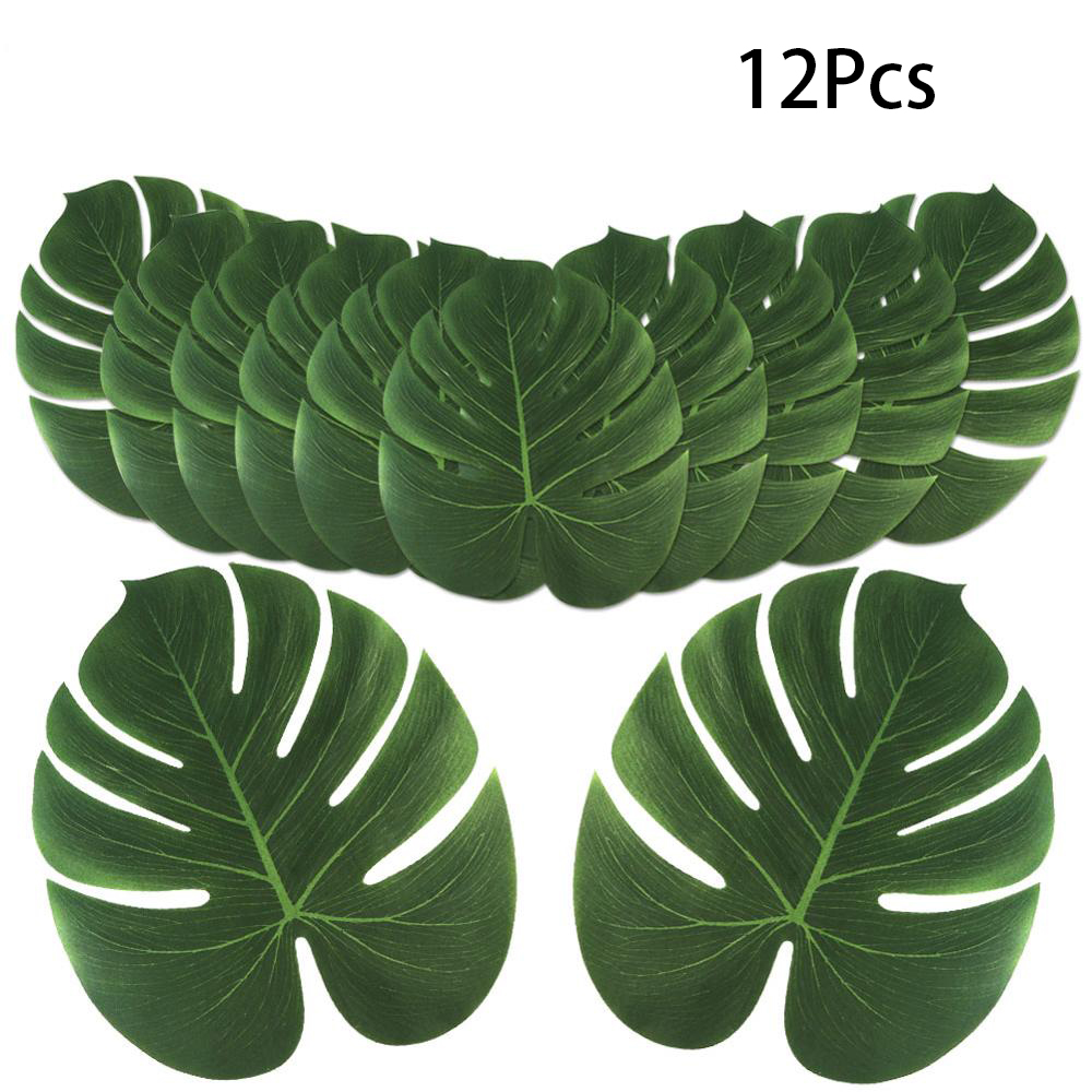 12pcs 열 대 야자 잎 Artifici 잎 장식 웨 - Artificial Hanging Plants 리뷰 및 가격