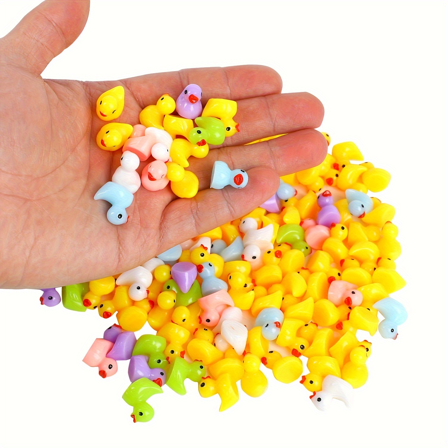 50/100pcs 여러 가지 빛깔의 미니 수지 오리,  - Home Decor Under 100 리뷰 및 가격