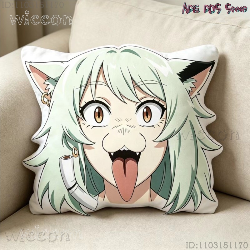 코스프레 체인스모커 고양이 야니코 사토 40cm 쿠션  - Home Decor Cat 리뷰 및 가격