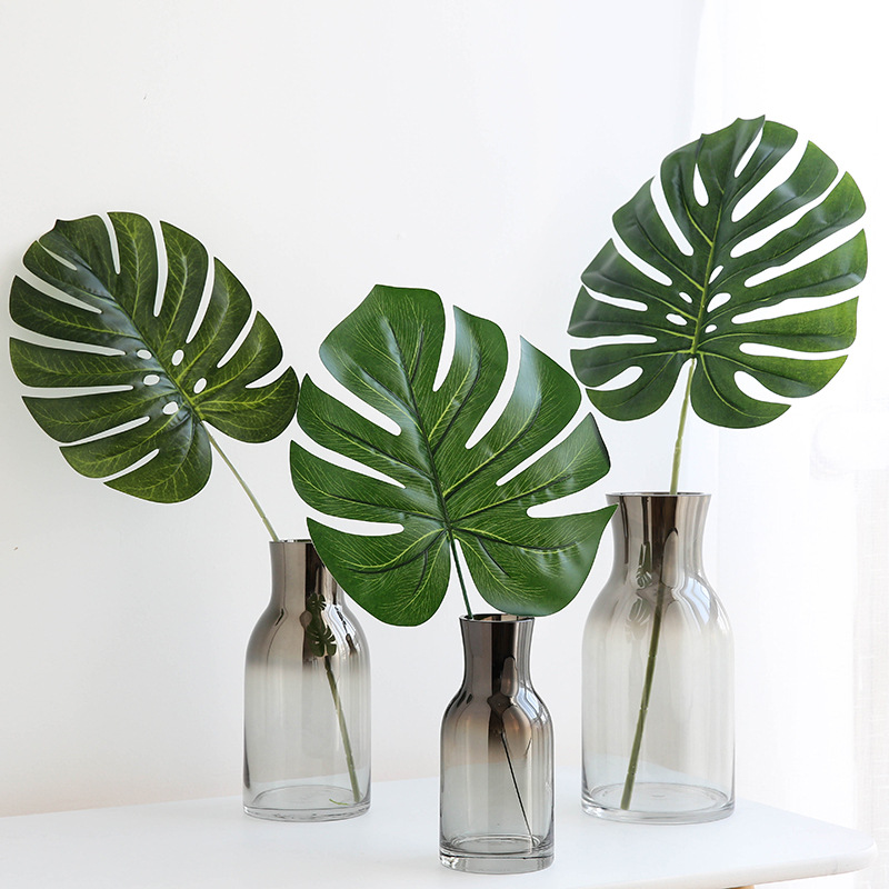 6 개 인공 식물 열대 야자 잎 하와이 루아 여름 파티 - Artificial Hanging Plants 리뷰 및 가격