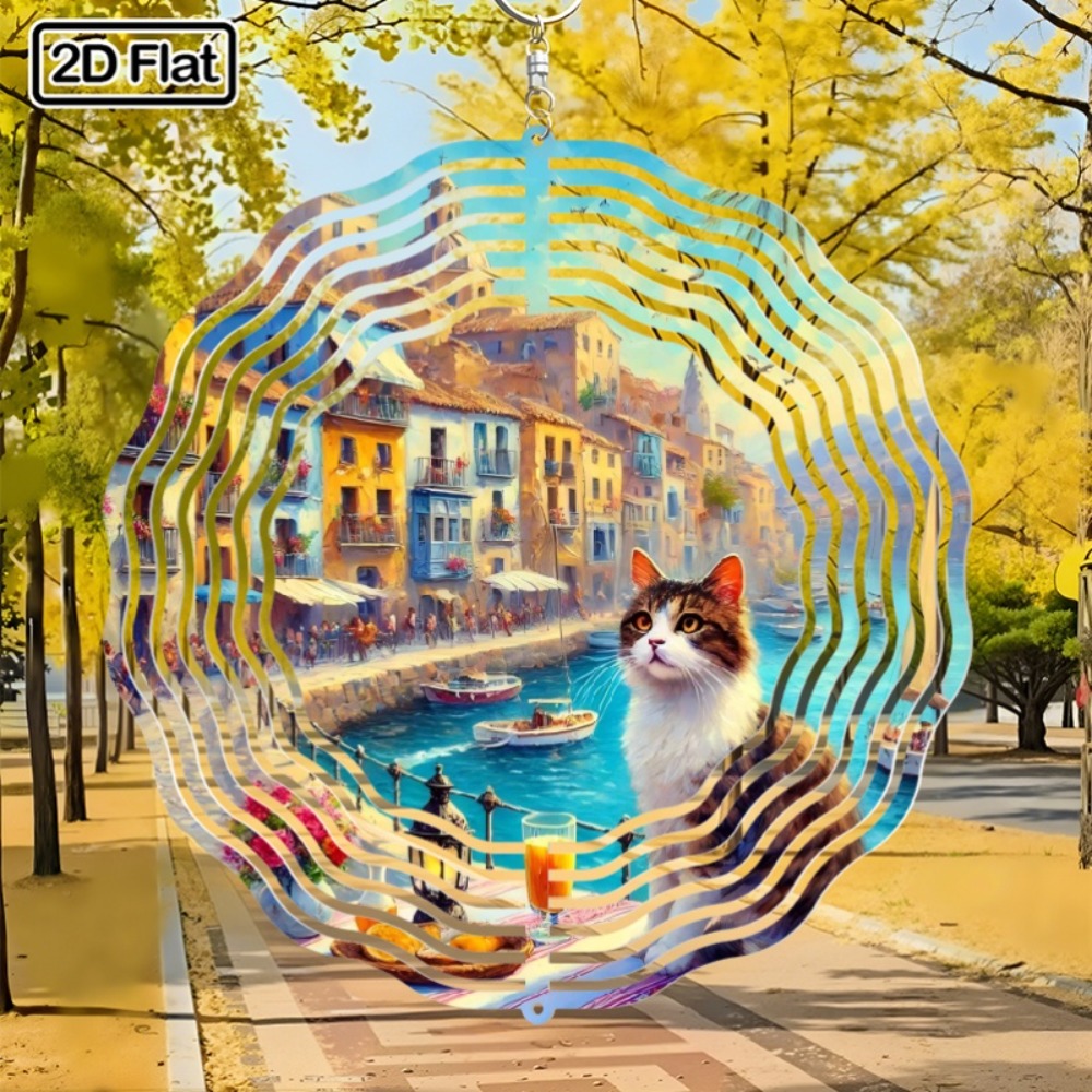 보헤미안 스타일 2D 물고기 회전 풍차 금속 벽걸이 장 - Boho Wind Chimes 리뷰 및 가격
