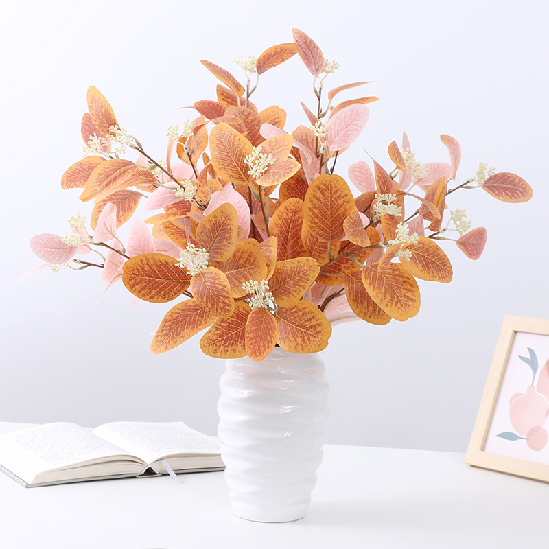 인공 3 Frok 유칼립투스 잎 사과 잎 웨딩 홈 녹색 - Artificial Hanging Plants 리뷰 및 가격
