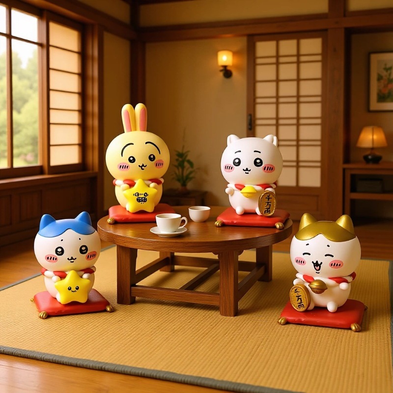 카와이 CKW 행운의 고양이 피규어 세트 귀여운 행운  - Home Decor Cat 리뷰 및 가격