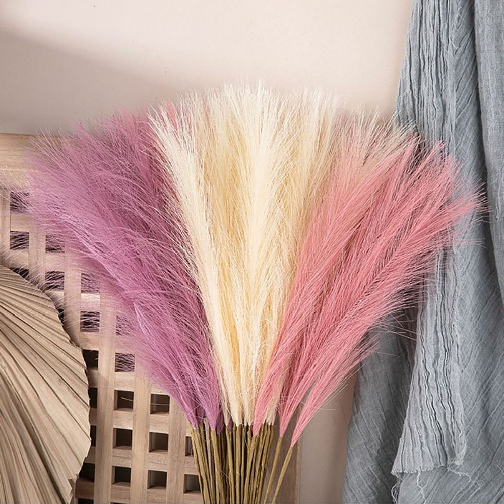 10개/세트 홈데코 푹신한 팜파스그래스 55CM 꽃꽂이 - Pampas Grass Decor 리뷰 및 가격