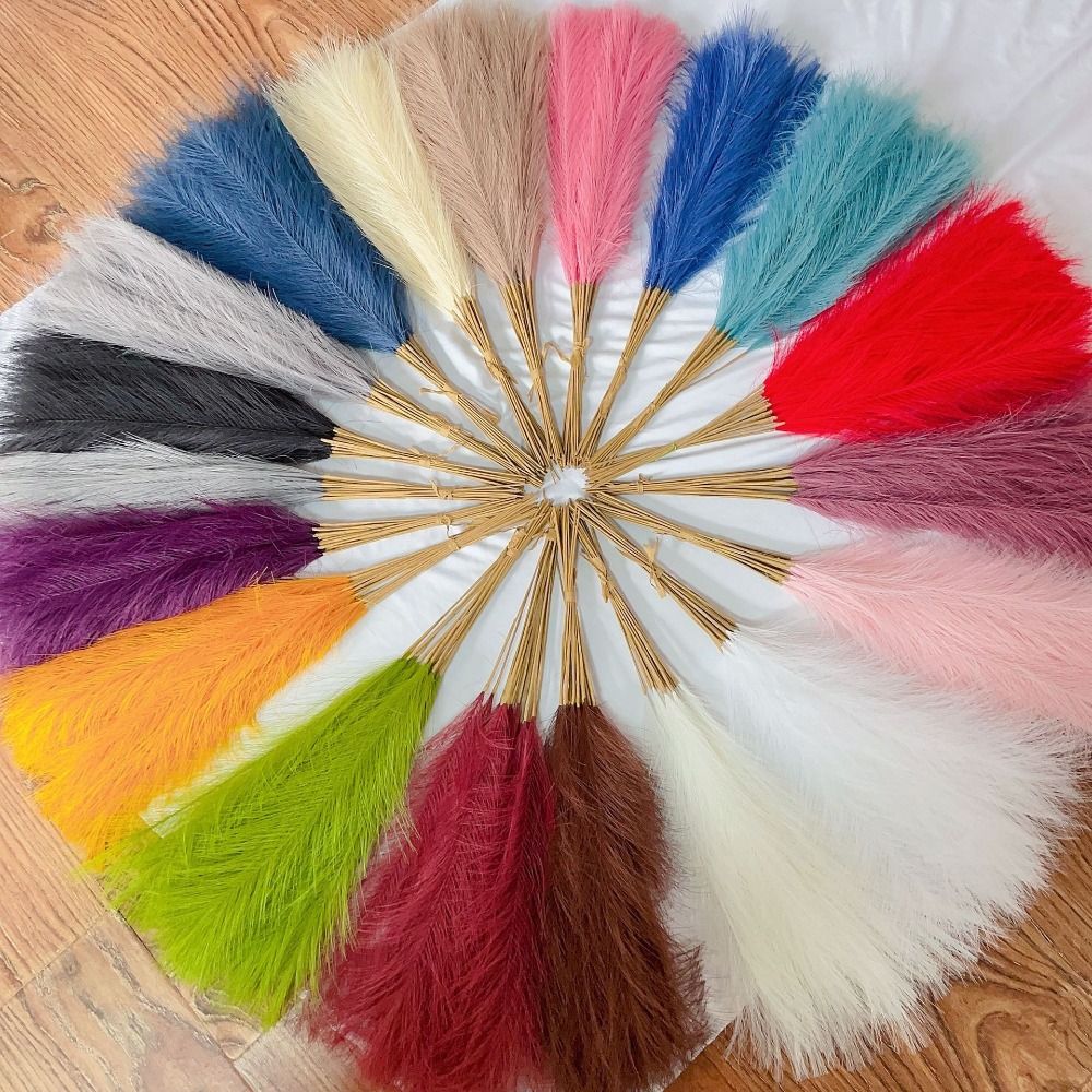 10개/세트 홈데코 푹신한 팜파스그래스 55CM 꽃꽂이 - Pampas Grass Decor 리뷰 및 가격