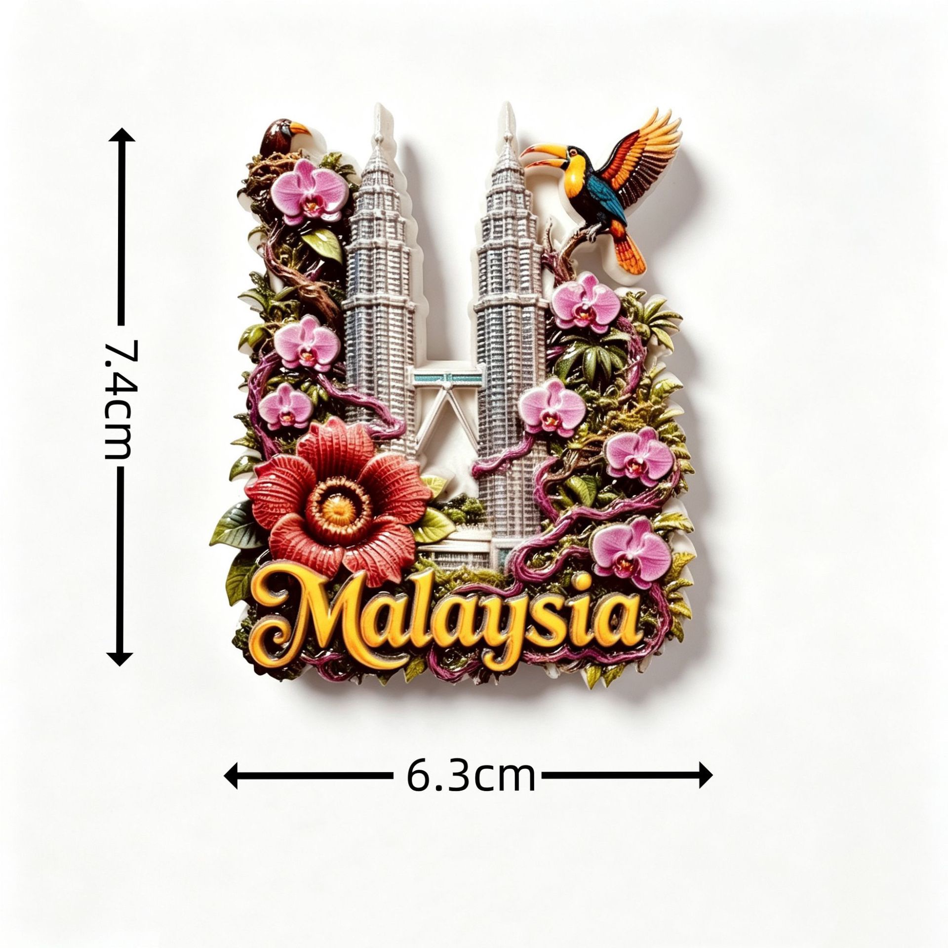 말레이시아 관광 기념품 3D 레진 냉장고 자석 쿠알라룸 - Home Decor Malaysia 리뷰 및 가격