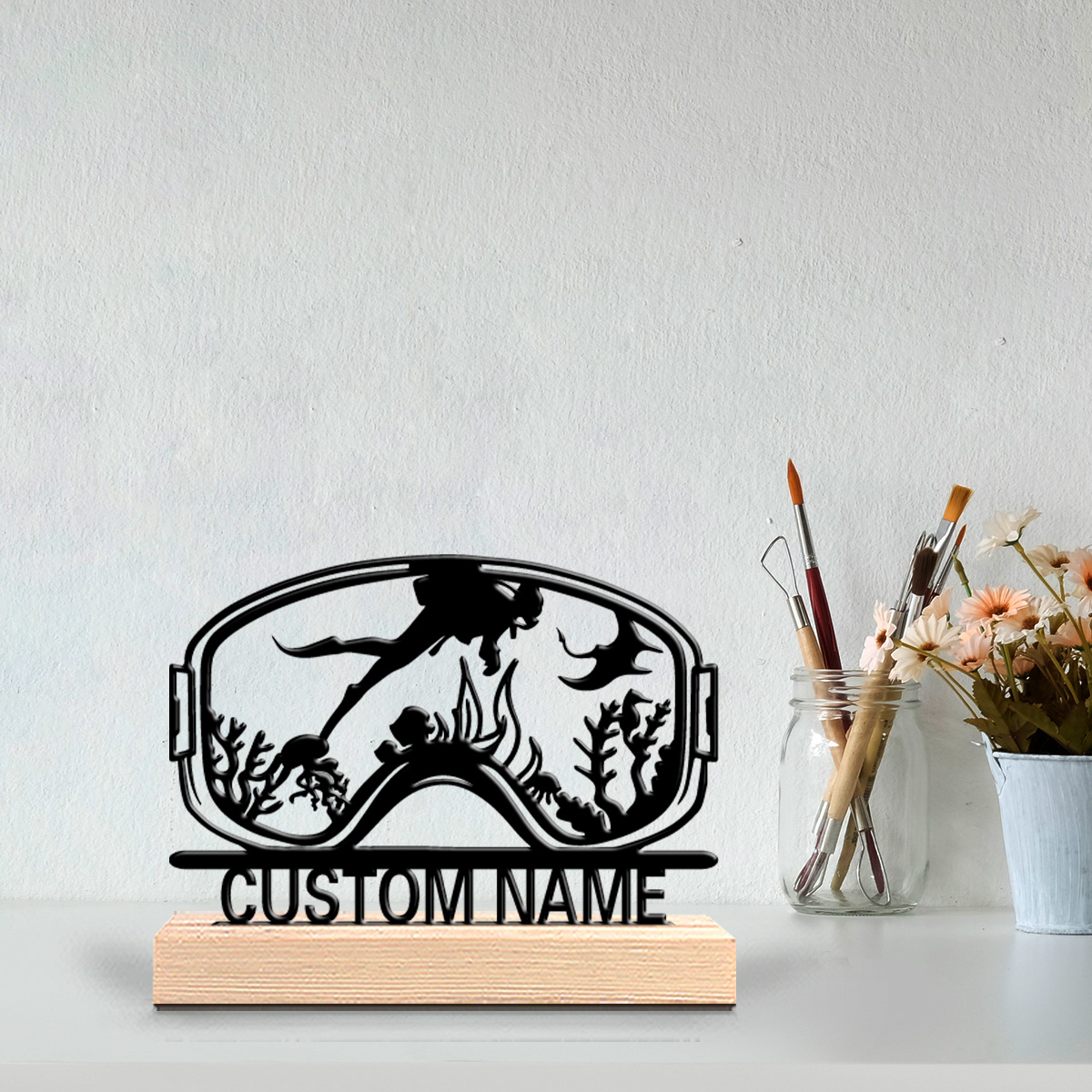 1개 귀여운 맞춤형 다이빙 나무 벽 장식, 주방, 식당 - Home Decor Rustic 리뷰 및 가격