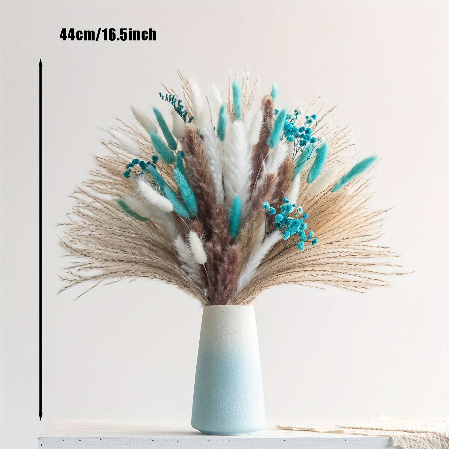 티파니 블루 드라이플라워 부케, 풍성한 팜파스그래스와  - Pampas Grass Decor 리뷰 및 가격