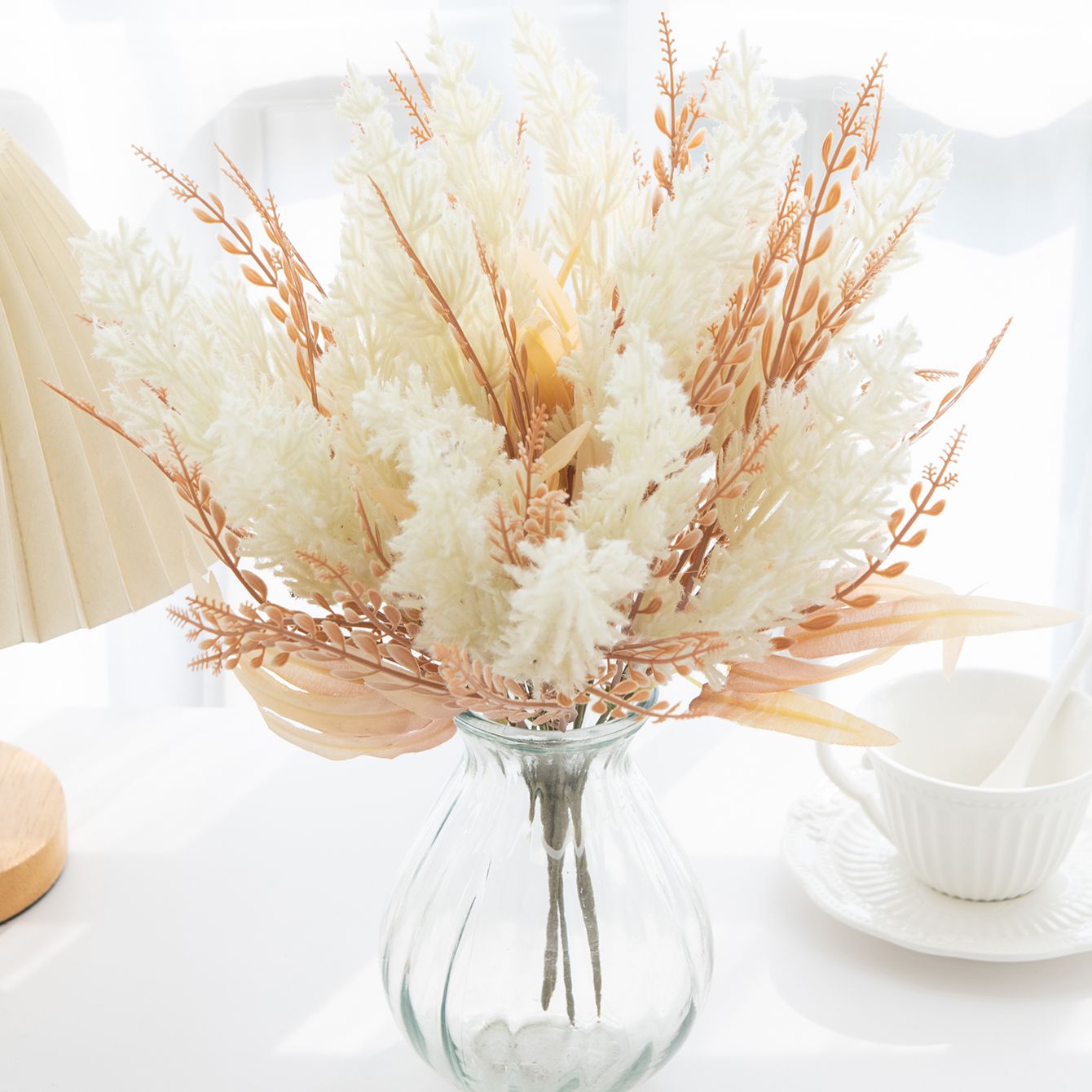 인공 식물 갈대 축제 웨딩룸 꽃병 야외 정원 장식 DI - Pampas Grass Decor 리뷰 및 가격