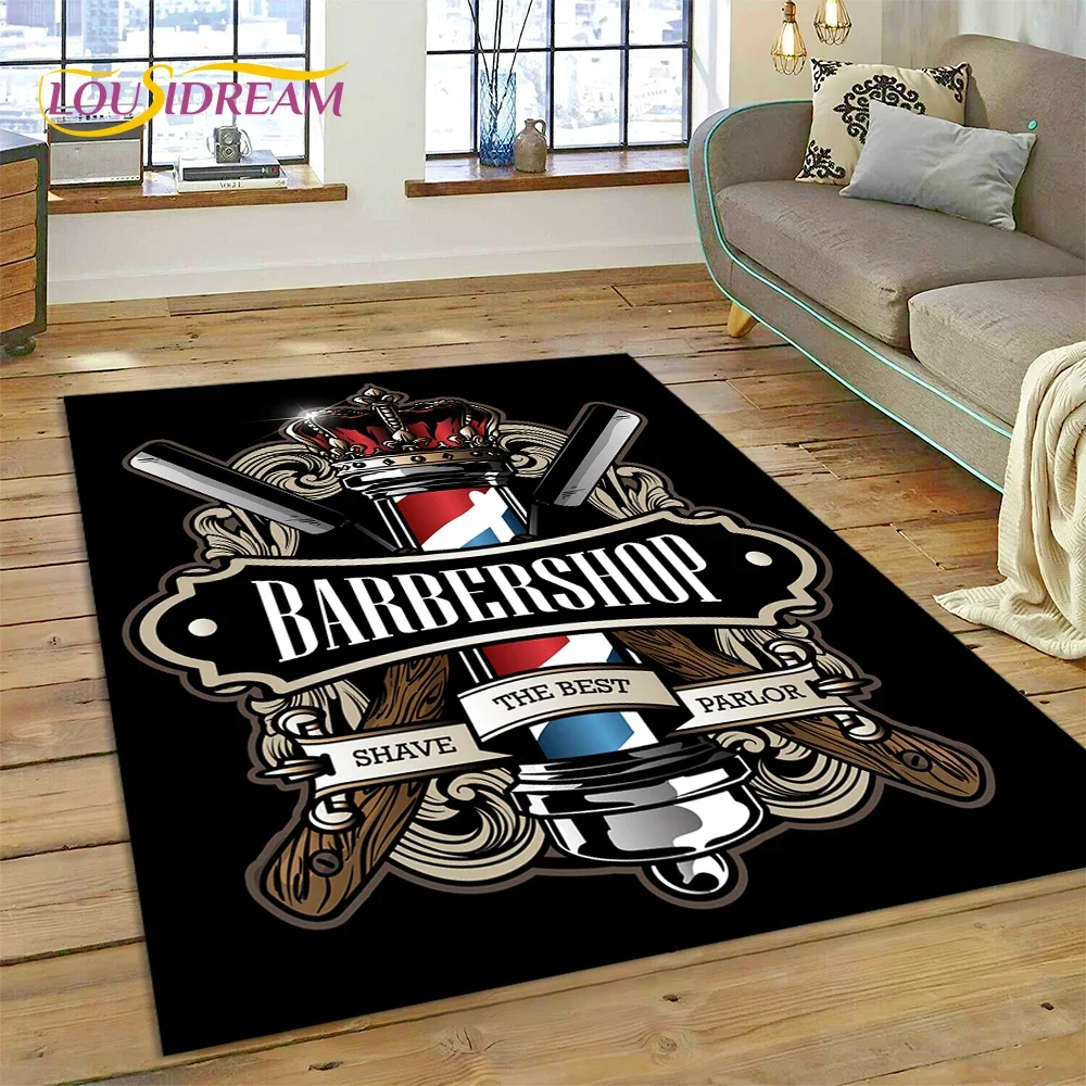 패션 이발소 로고 해골 빈티지 카펫 깔개 침실 거실 홈 - Home Decor Online Shop 리뷰 및 가격