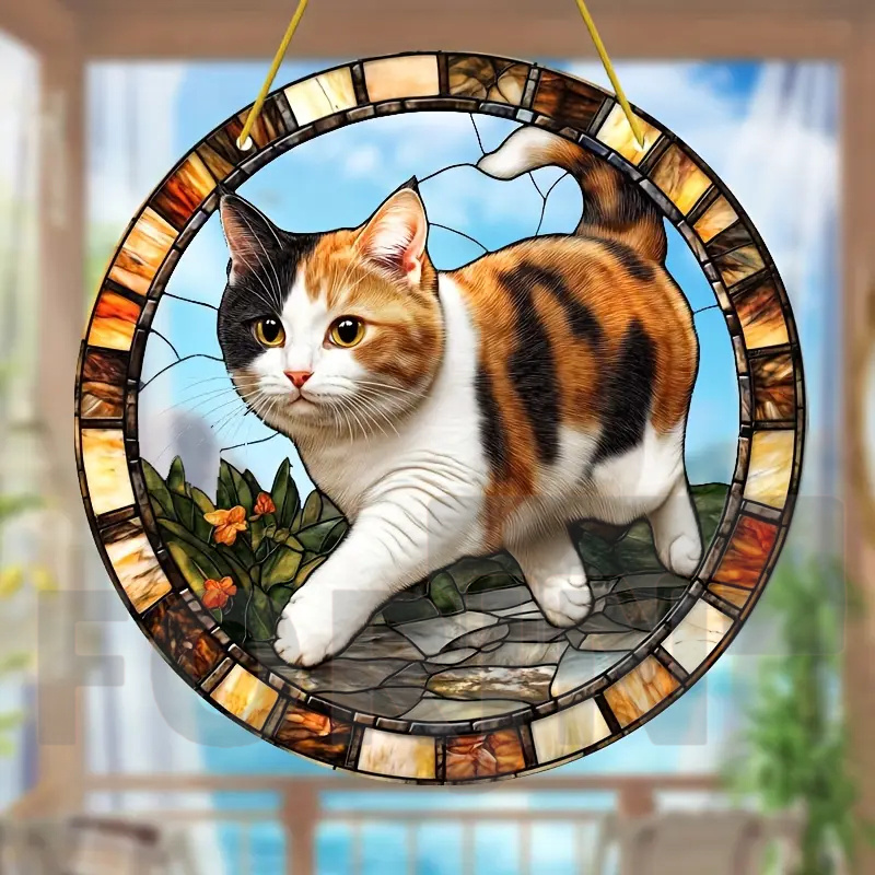 활기차고 사랑스러운 애완 동물 고양이 스테인드 Sunc - Home Decor Cat 리뷰 및 가격