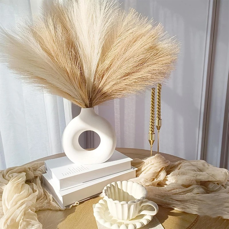 5/10Pcs 55CM 인공 팜파스 그래스 장식 보헤미 - Pampas Grass Decor 리뷰 및 가격