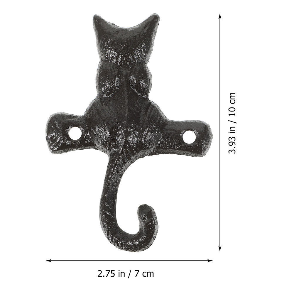 4개 세트 고양이 모양 벽걸이형 주철 동물 코트 걸이  - Home Decor Cat 리뷰 및 가격