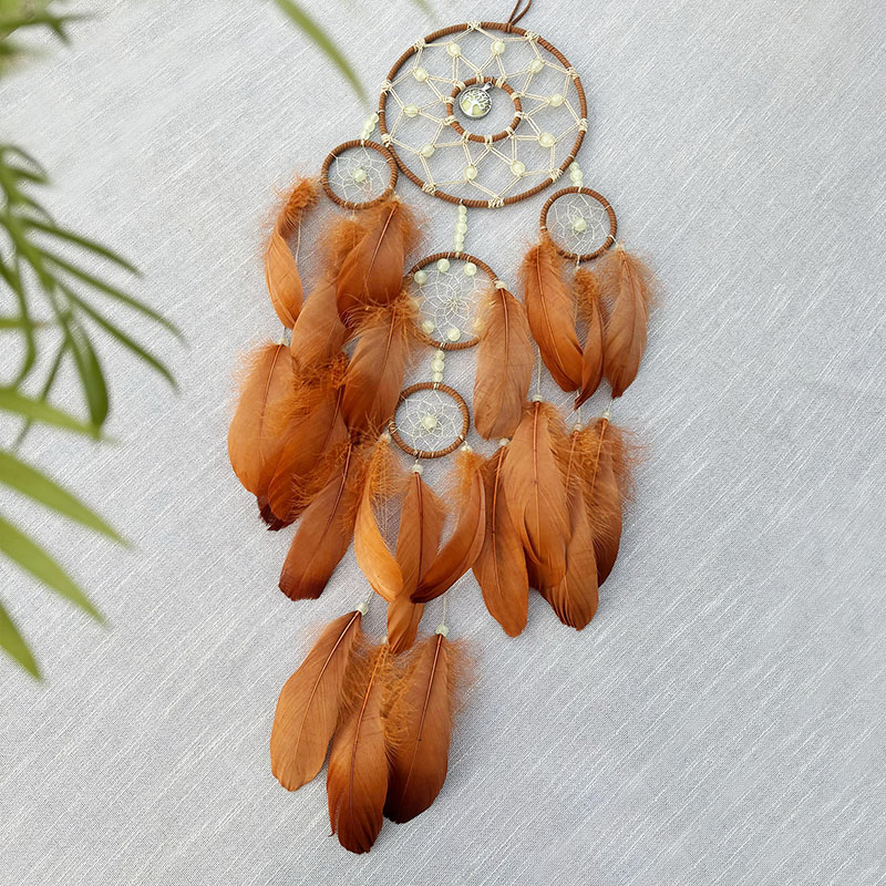 Boho 드림 캐처 손으로 짠 깃털 바람 종소리 거실  - Boho Wind Chimes 리뷰 및 가격