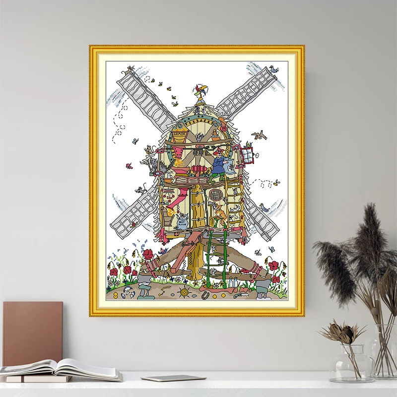조이 선데이 핀휠 패턴 크로스 스티치 키트 홈 데코레이 - Home Decor Outlet 리뷰 및 가격