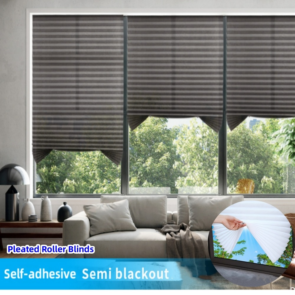 자체 접착 욕실 샤워 커튼 플리츠 롤러 블라인드, 부직 - Home Decor Window Blinds 리뷰 및 가격