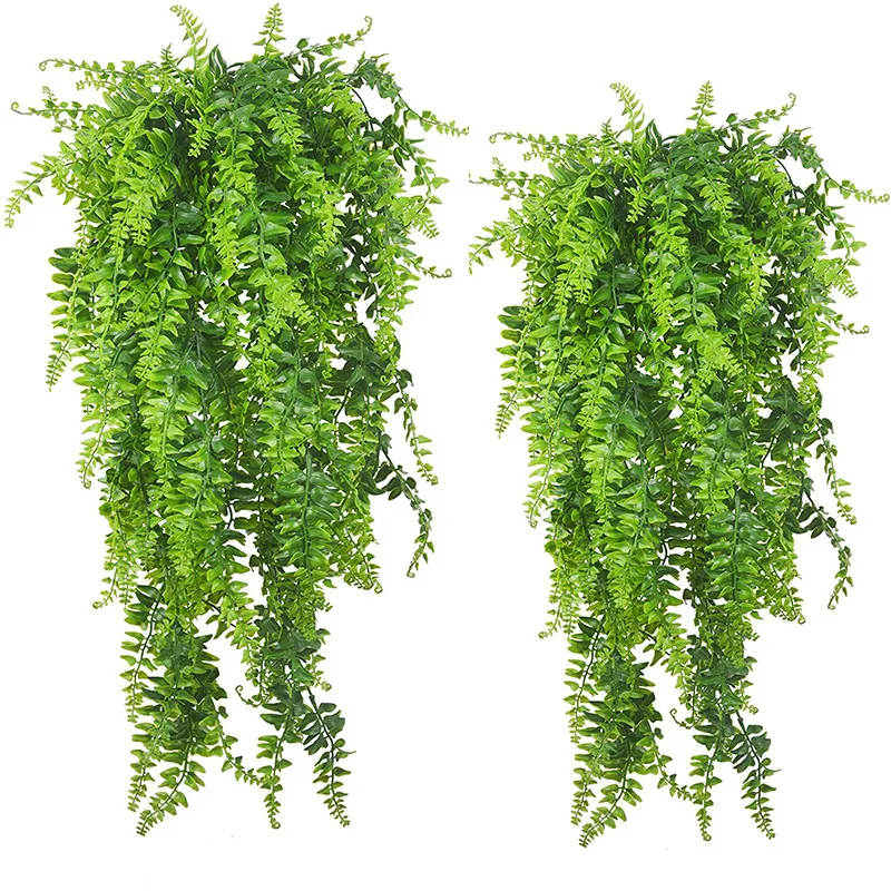 인공 벽 걸이형 페르시아 잔디 등나무, 인공 행잉 양치 - Artificial Hanging Plants 리뷰 및 가격