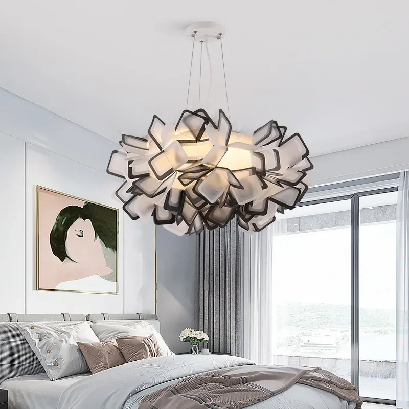 마스터 침실 아크릴 꽃 LED 펜던트 조명 세련된 레스 - Home Decor Outlet 리뷰 및 가격