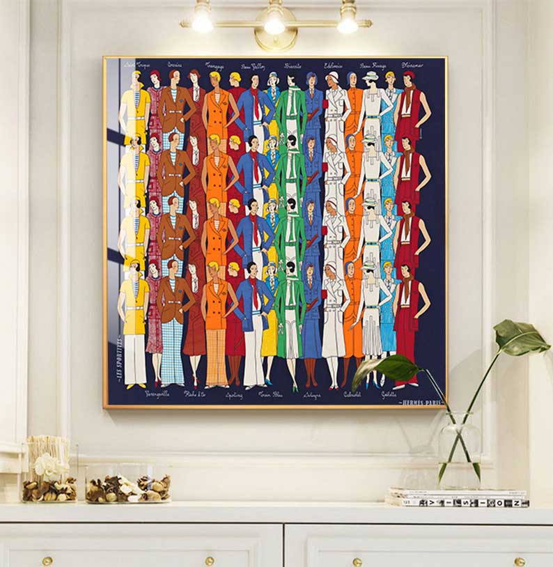 현대 말 캔버스 회화 그림 및 인쇄 현대 에르메스 벽  - Home Decor Hermes 리뷰 및 가격