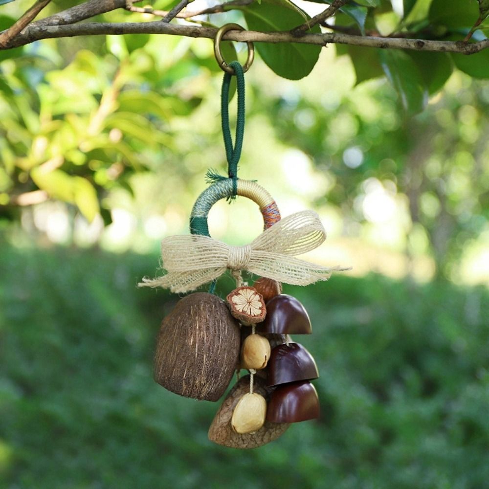 사운드 힐링 천연 과일 껍질 키체인 보헤미안 스타일 D - Boho Wind Chimes 리뷰 및 가격