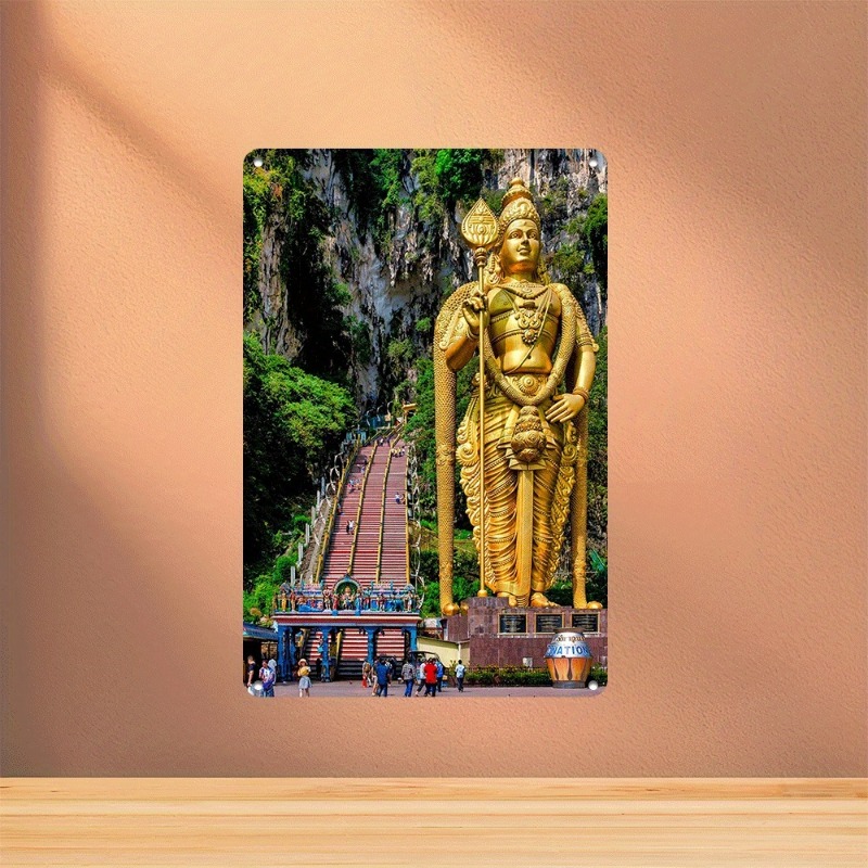 말레이시아산 루르간 바투 동굴 테마 알루미늄 벽 장식, - Home Decor Malaysia 리뷰 및 가격