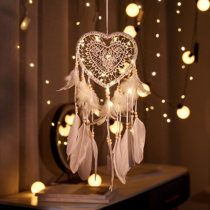 발렌타인 보헤미안 드림캐쳐 수공예 벽걸이 깃털 풍경화  - Boho Wind Chimes 리뷰 및 가격