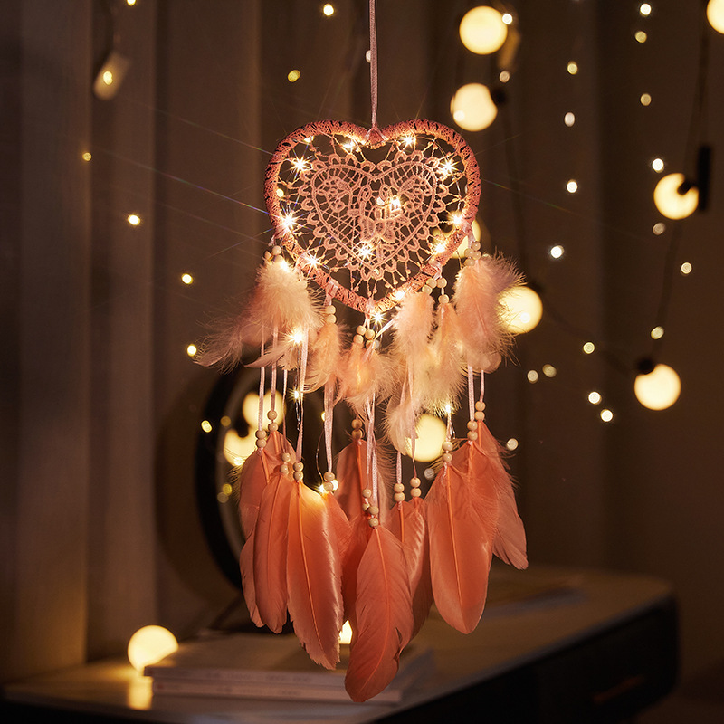 발렌타인 보헤미안 드림캐쳐 수공예 벽걸이 깃털 풍경화  - Boho Wind Chimes 리뷰 및 가격
