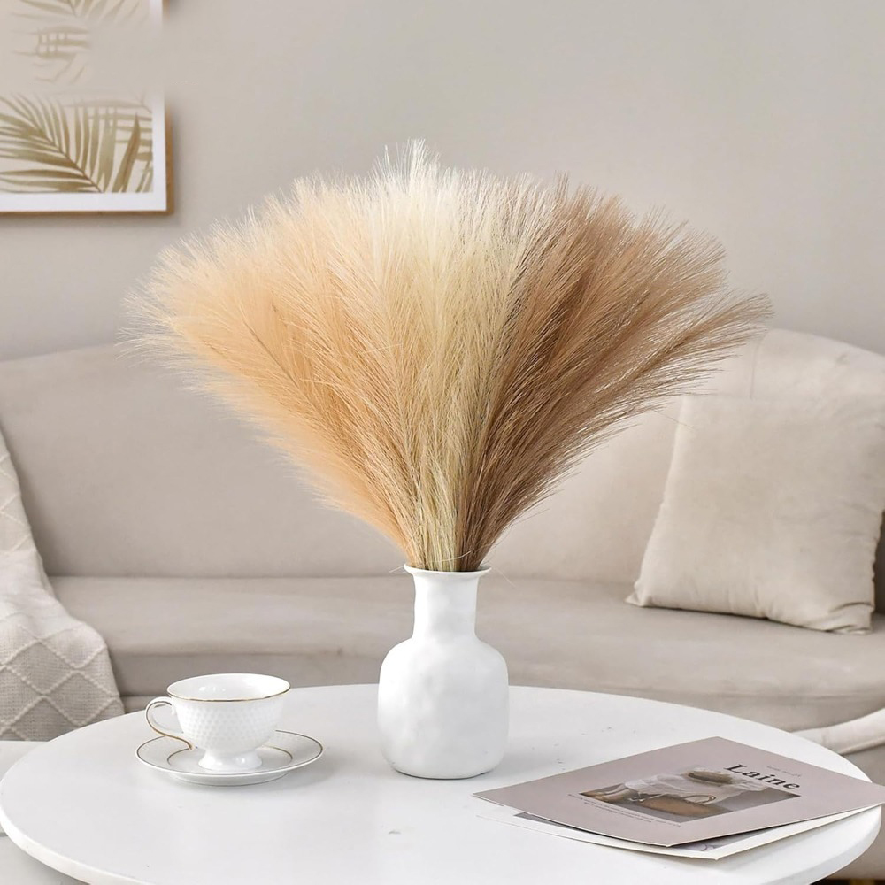15개 팜파스 그래스 사실적인 인조 줄기 홈 데코 55 - Pampas Grass Decor 리뷰 및 가격