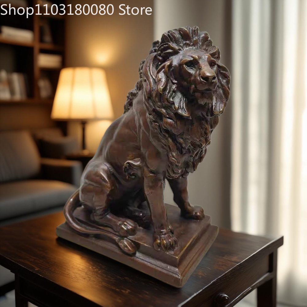 21cm 앤틱 마감 구리 유다의 사자상 유대교 가정 제 - Home Decor Free 리뷰 및 가격