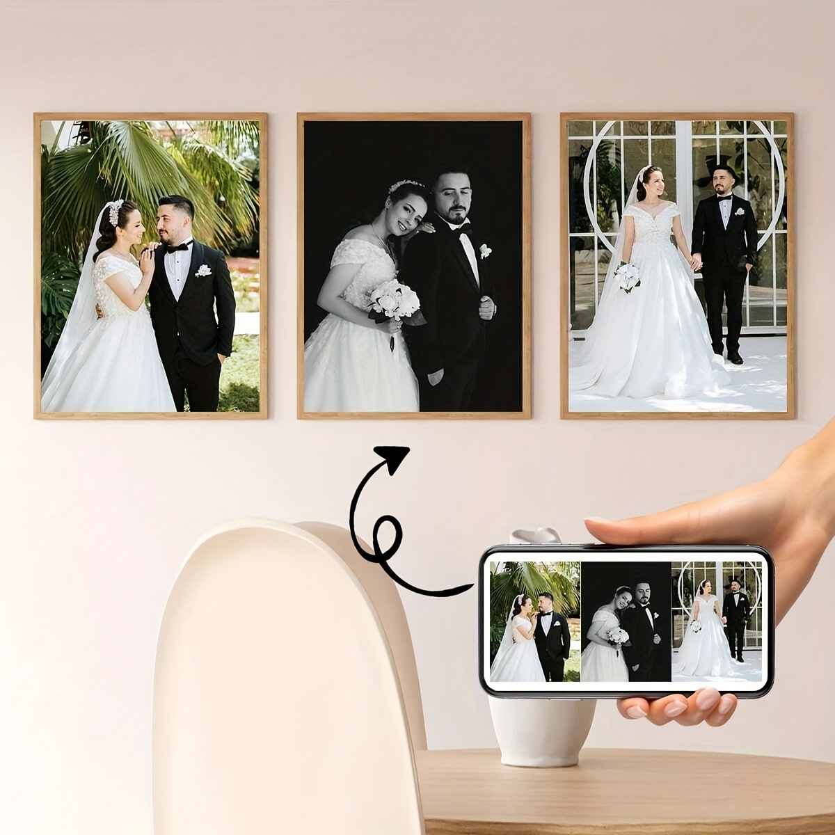 3개 세트 맞춤형 사각 캔버스 포스터 개인화된 커플 가 - Home Decor Foto 리뷰 및 가격