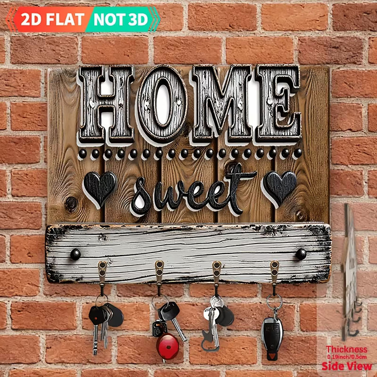 빈티지 HOME sweet home 문구가 인쇄된 2D - Wooden Letter Sign 리뷰 및 가격