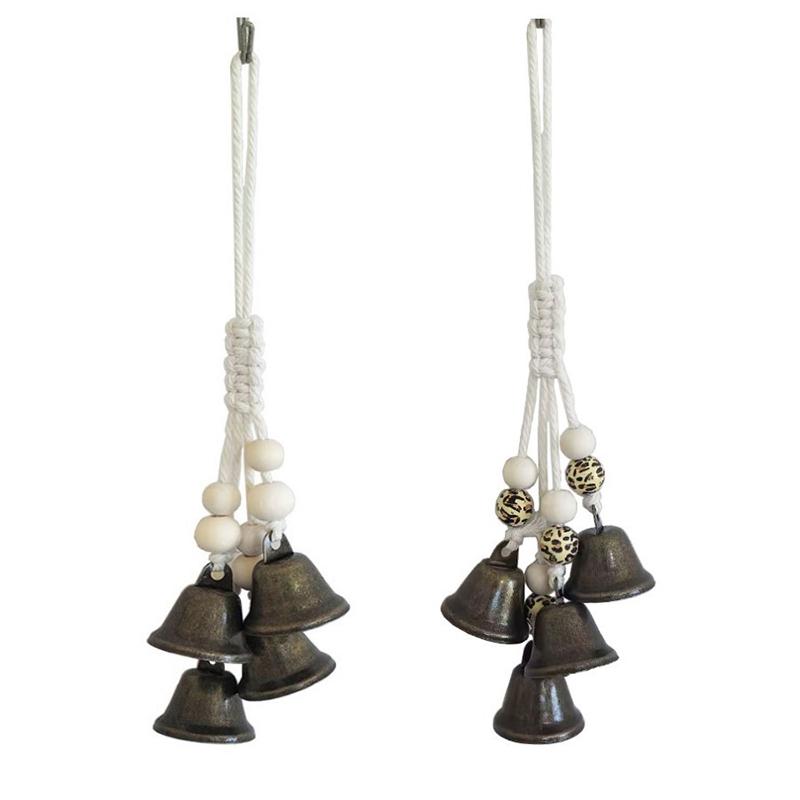 보헤미안풍의 자연 나무 링과 빈티지 금속 종으로 만들어 - Boho Wind Chimes 리뷰 및 가격