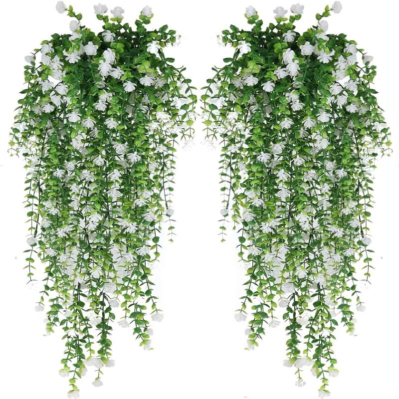 유칼립투스 잎이 있는 인조 식물 걸이형 꽃: 웨딩 장식 - Artificial Hanging Plants 리뷰 및 가격