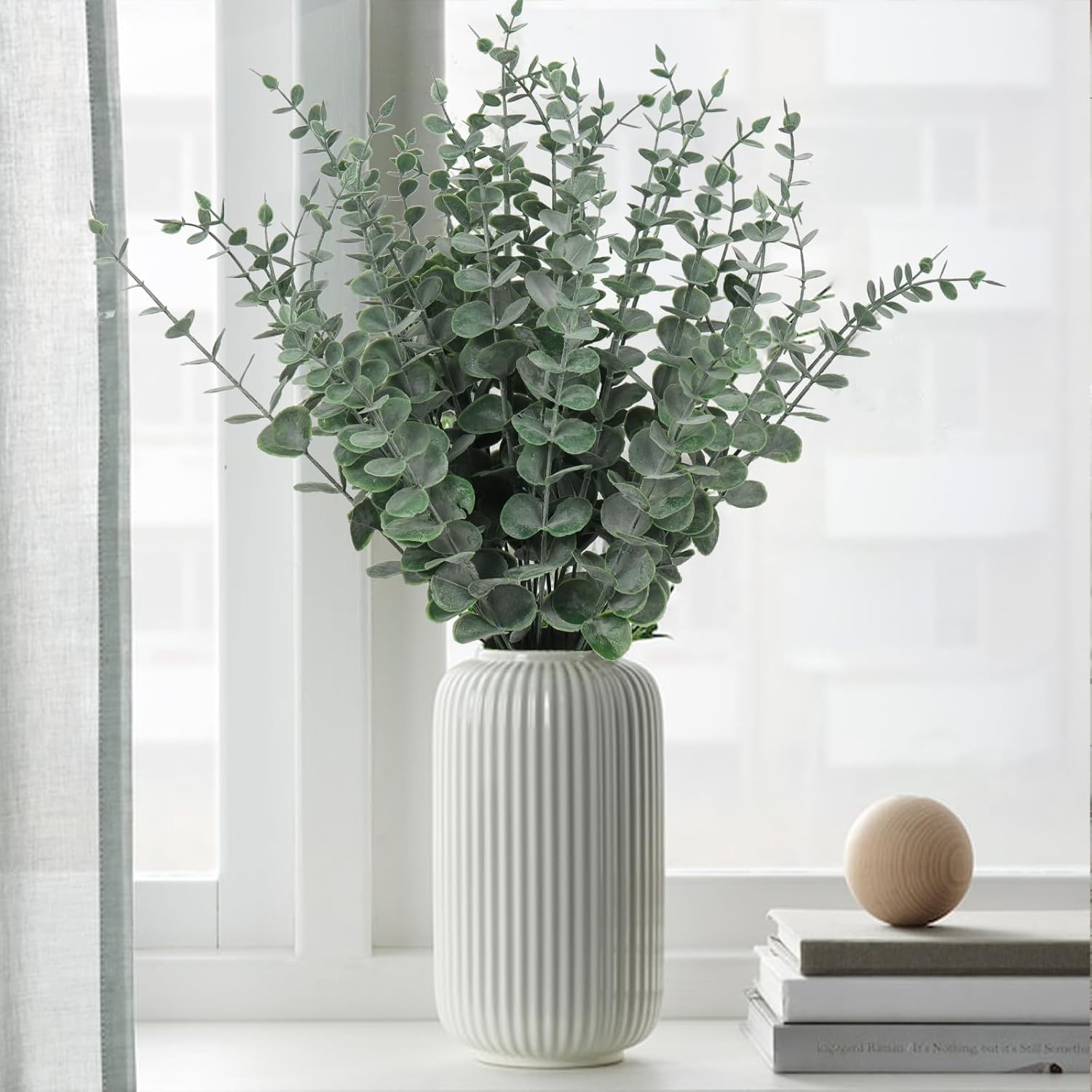 인공 유칼립투스 잎 홈 장식용 꽃병 야외 정원 웨딩 신 - Pampas Grass Decor 리뷰 및 가격